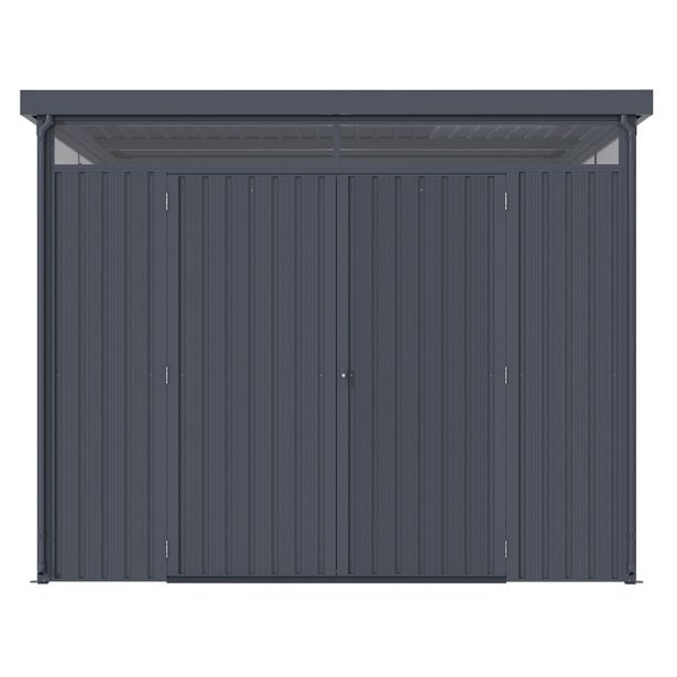 KOVINSKA VRTNA HIŠKA VITAVIA RHEINFELDEN 108 187X276X233 MAT ANTRACIT