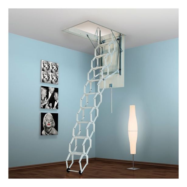 KOVINSKE PODSTREŠNE STOPNICE LOŽ METALPRES 80X130/270 CM HARMO LUX KOVINSKE BELE