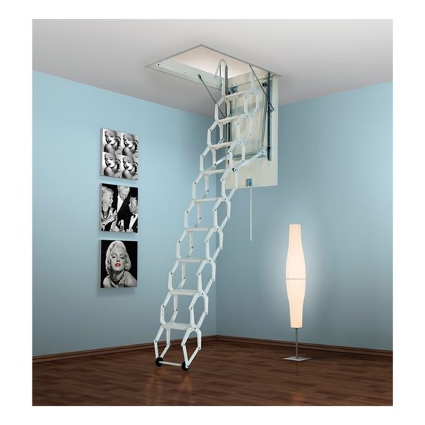 KOVINSKE PODSTREŠNE STOPNICE LOŽ METALPRES 90X130/270 CM HARMO LUX KOVINSKE BELE