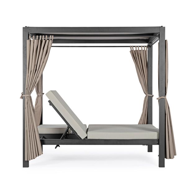 KOVINSKI LEŽALNIK BIZZOTTO DREAM CHARCOAL DAYBED ANTRACIT