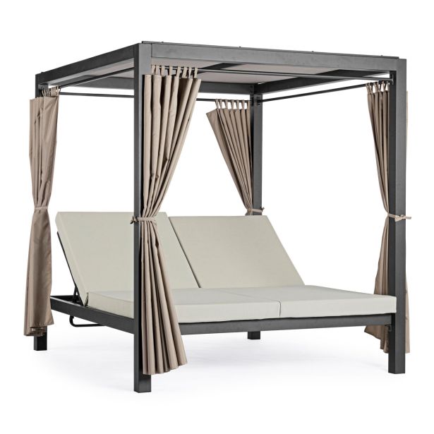 KOVINSKI LEŽALNIK BIZZOTTO DREAM CHARCOAL DAYBED ANTRACIT