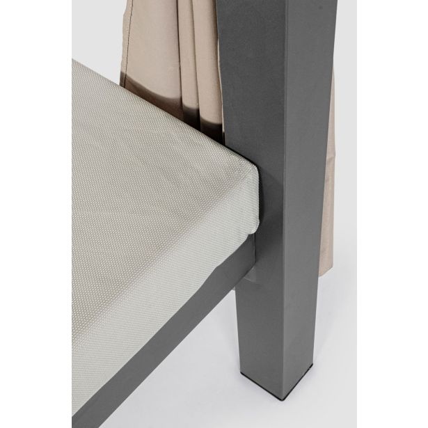KOVINSKI LEŽALNIK BIZZOTTO DREAM CHARCOAL DAYBED ANTRACIT