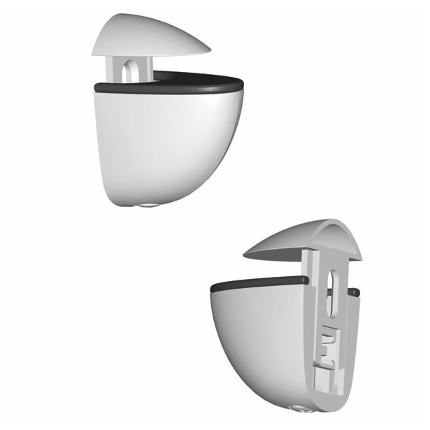 KOVINSKI NOSILEC POLICE WALTECO CLIP MINI, 4-20 MM BEL PAR=2 KOS