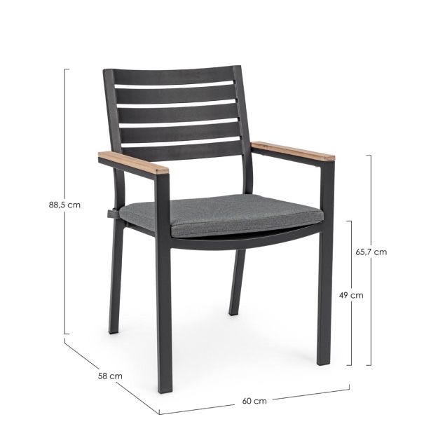 KOVINSKI STOL BIZZOTTO BELMAR