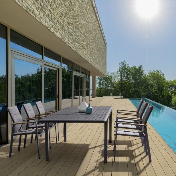 KOVINSKI STOL BIZZOTTO KUBIK CHARCOAL SJ61