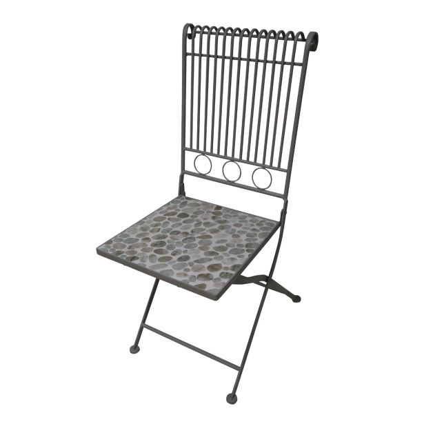 KOVINSKI STOL DECORIS CALI MOZAIK 38X50X92 CM