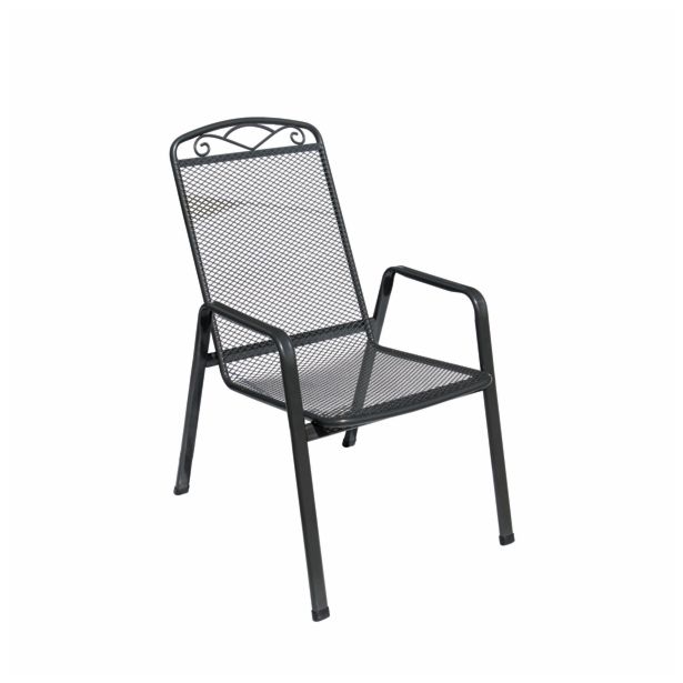 KOVINSKI STOL MFG FREIZEITMÖBEL ZINGST NAKLADALEN, ANTRACIT