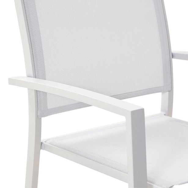 KOVINSKI STOL NATERIAL LYRA BEL, 2X2