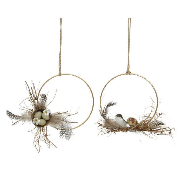 KOVINSKI VENEC Z GNEZDOM, SORT