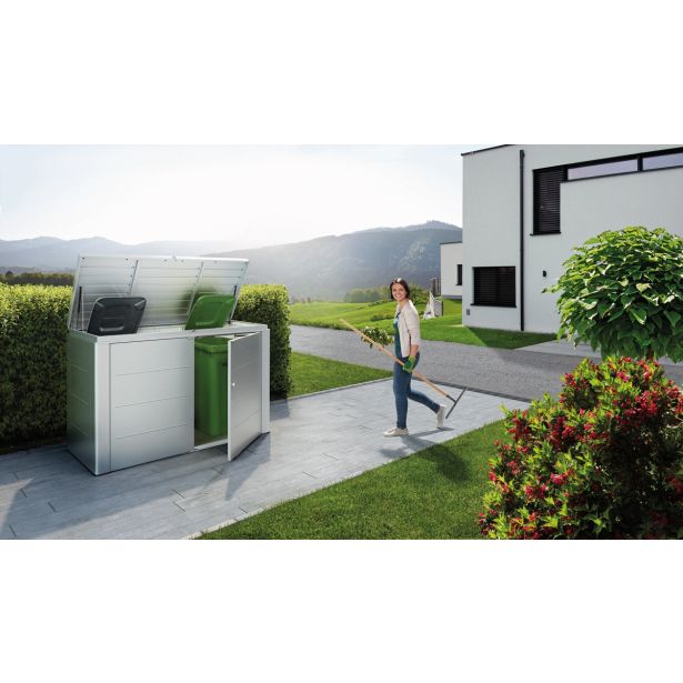 KOVINSKI ZABOJ BIOHORT 200X84X127 CM V 200 HIGHBOARD METALIK SREBRNA