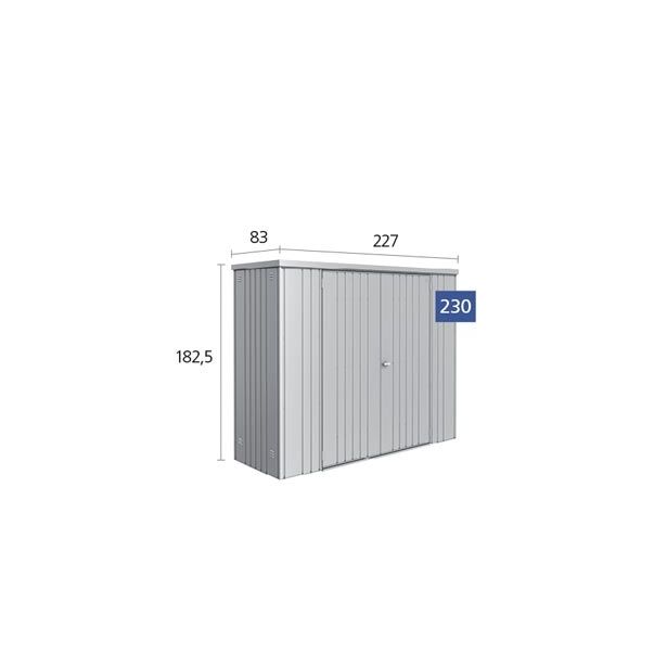 KOVINSKI ZABOJ BIOHORT 227X83X182.5 CM V230 ZA ORODJE