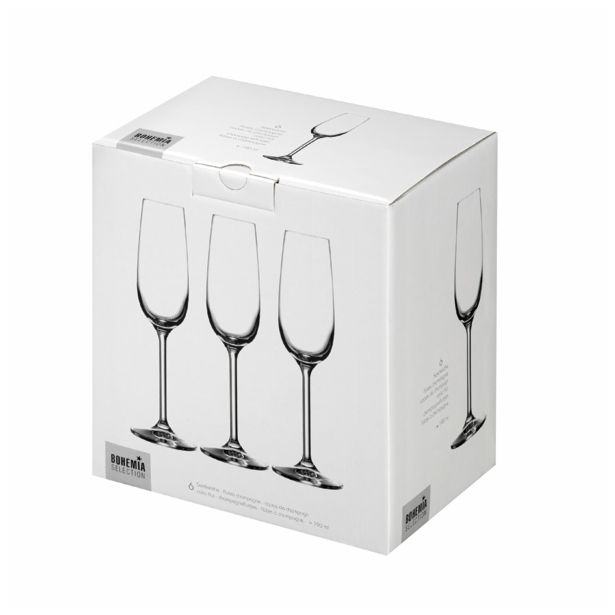 KOZAREC ZA PENINO BOHEMIA CRISTAL CLARA 190 ML 6/1