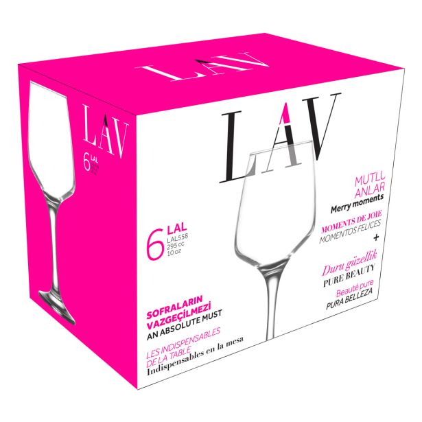 KOZAREC ZA VINO LAV 295 ML LAL 6/1
