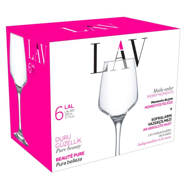 KOZAREC ZA VINO LAV 330 ML LAL 6/1