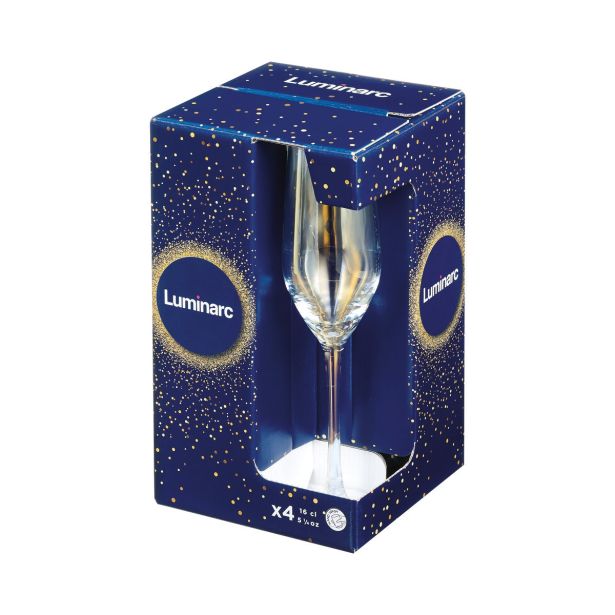 KOZAREC ZA VINO LUMINARC 16 CL 4/1 SHINY GOLD