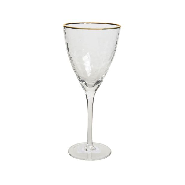 KOZAREC ZA VINO Z ZLATIM ROBOM 300 ML