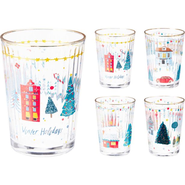 KOZAREC ZA VODO/SOK EH 500 ML BOŽIČNI DEKORJI RAZLIČNI