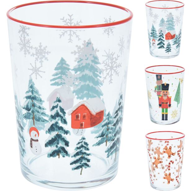 KOZAREC ZA VODO/SOK EH 510 ML BOŽIČNI DEKORJI RAZLIČNI