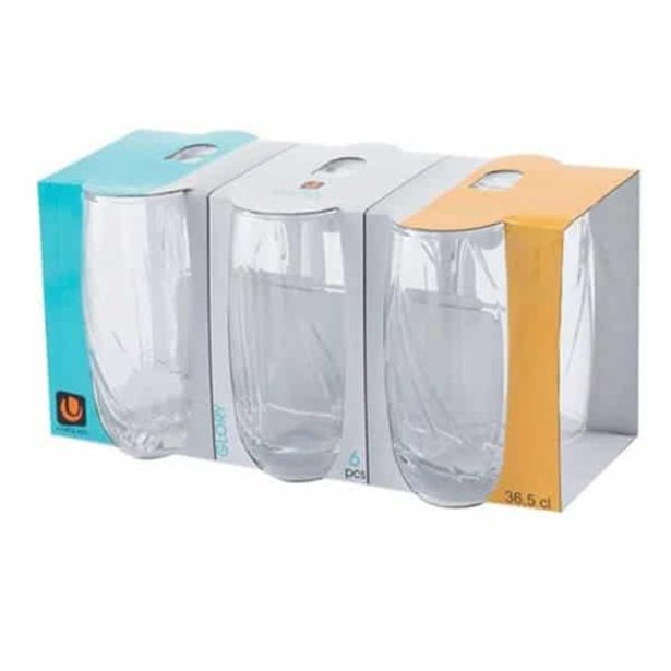 KOZAREC ZA VODO/SOK UNIGLASS 360 ML GLORY 6/1
