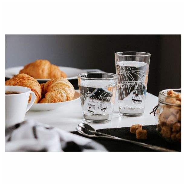 KOZAREC ZA VODO/SOK STEKLARNA HRASTNIK 36 CL FRIENDS Z DEKORJEM 3/1