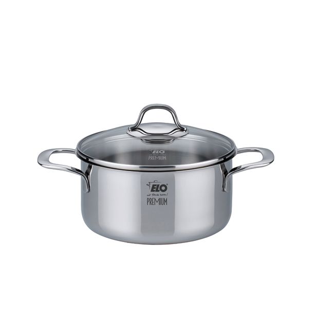 KOZICA ELO 20 CM PLITVA SILICANO+ S STEKLENIM POKROVOM