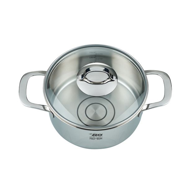 KOZICA ELO 20 CM PLITVA SILICANO+ S STEKLENIM POKROVOM