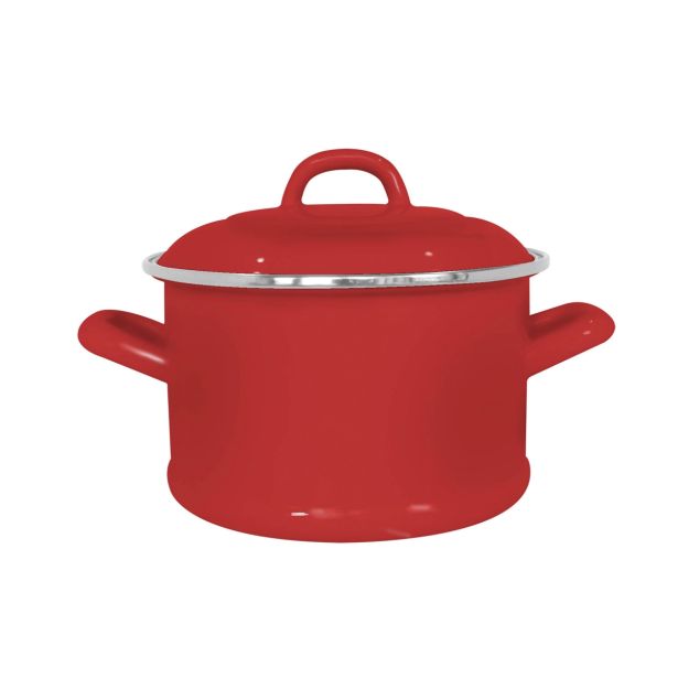 LONEC / KOZICA ENAMELIE KOZICA 1.45 L 16 CM FREJA S POKROVOM