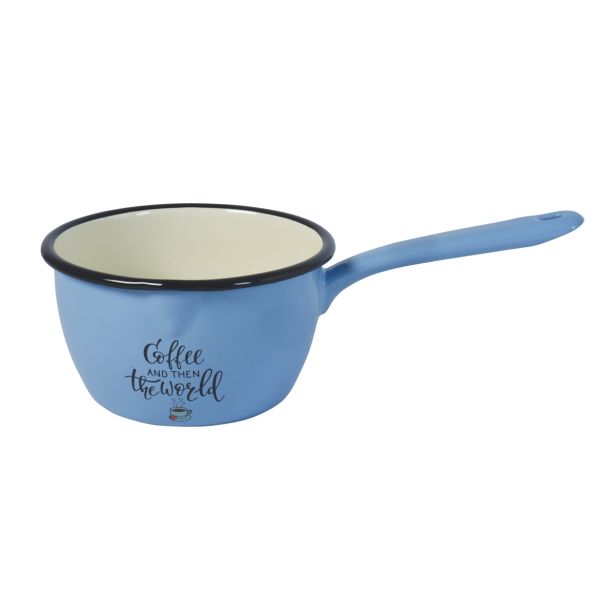 KOZICA METALAC 16 CM 1.75 L COFFEE MODRA Z DOLGIM ROČAJEM