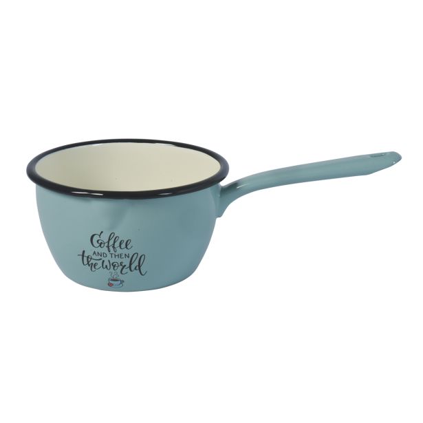 KOZICA METALAC 16 CM 1.75L COFFEE ZELENA Z DOLGIM ROČAJEM