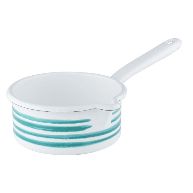 KOZICA RIESS 14CM 0.75 L ZELENI PLAMEN DOLG ROČAJ Z IZLIVOM