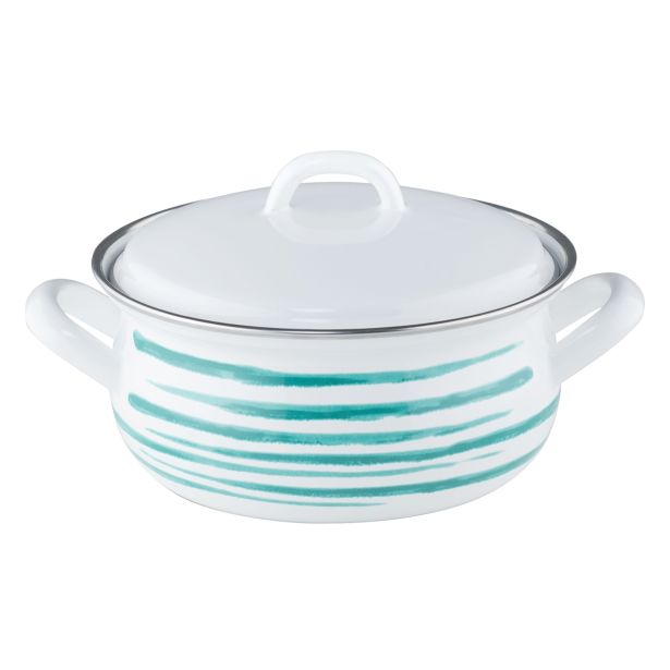 LONEC / KOZICA RIESS KOZICA 0.75 L 14CM S POKROVOM ZELENI PLAMEN