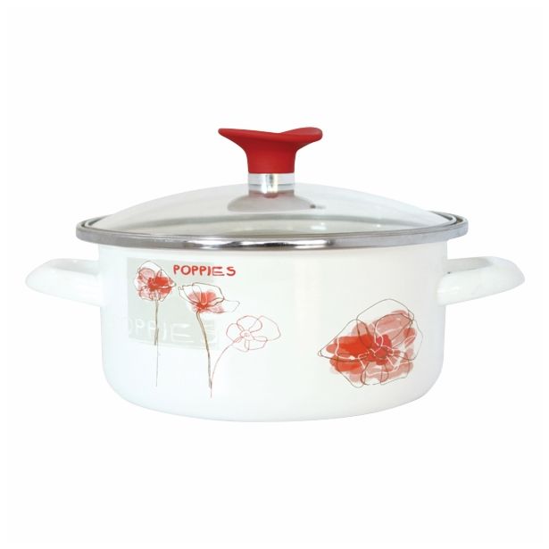 KOZICA SVENS' 18 CM 2 L NIZKA S POKROVOM POPPIES