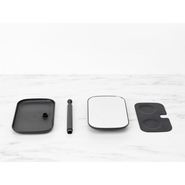 KOZMETIČNO OGLEDALO BRABANTIA RENEW TEMNO SIVO