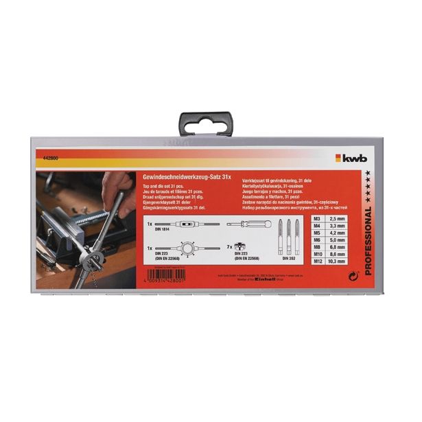 KPL NAVOJNEGA ORODJA HSS KWB 31 DELNI SET