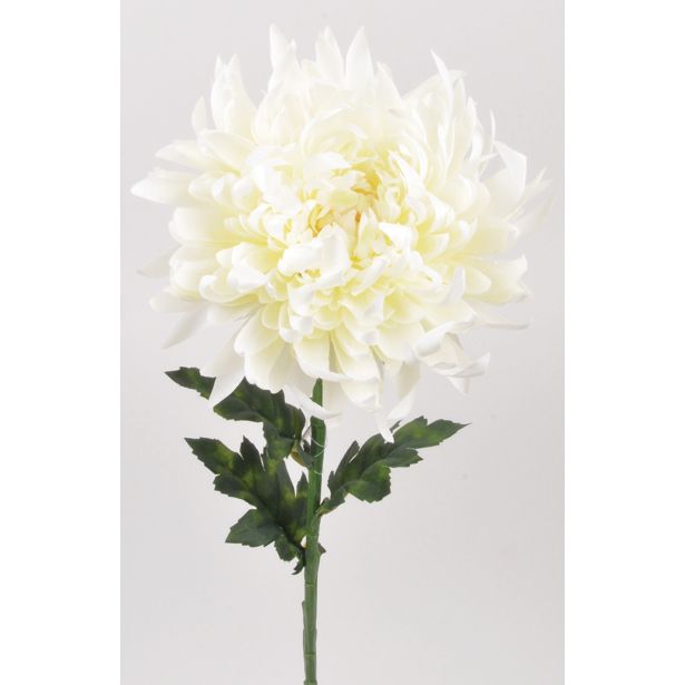 UMETNO CVETJE KRIZANTEMA VEJICA X 1 63CM KREM