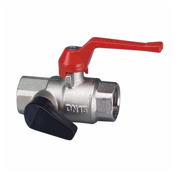 KROGLIČNI VENTIL KOVINA KV 403 19 MM (3/4 -) Z IZPUSTOM