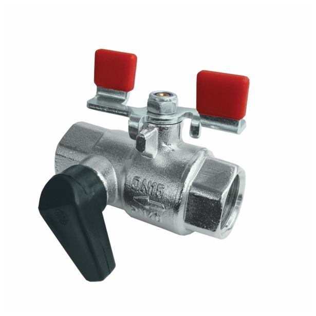 KROGLIČNI VENTIL KOVINA KV 403M 19 MM (3/4 -) Z IZPUSTOM METULJČEK