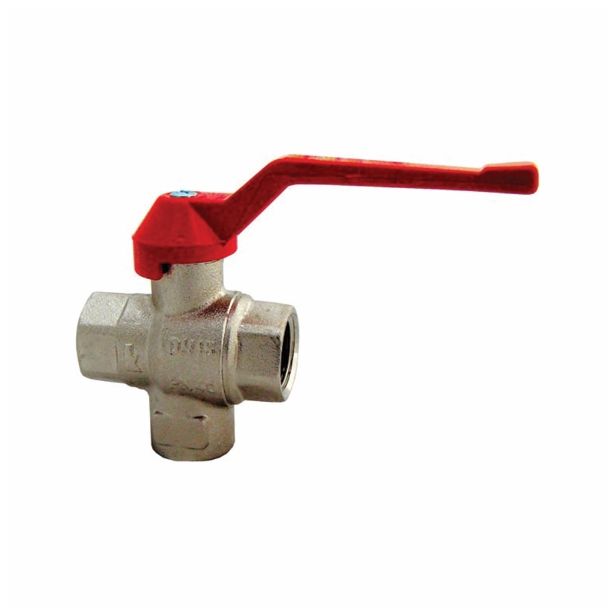 KROGLIČNI VENTIL KOVINA KV 412 12.7 MM (1/2 -) TRIPOTNI