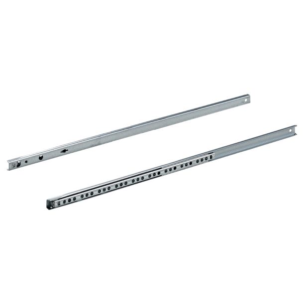 KROGLIČNO VODILO ZA PREDAL HETTICH DIY 500 MM, DELNI IZVLEK, UTOR PREDALA 17MM, POCINKAN