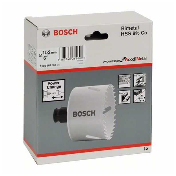 KRONA ZA KOVINO BOSCH 152 MM HSS BI-METAL