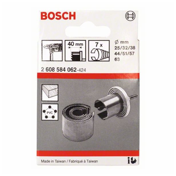 KRONA ZA LES BOSCH 7 DELNA 25-63 MM HEX 25 32 38 44 51 57 63