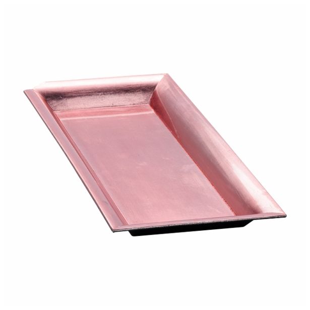 DEKORACIJA GLOSSTYLE KROŽNIK 41X19 CM ROZA DEKORATIVNI UMETNA MASA