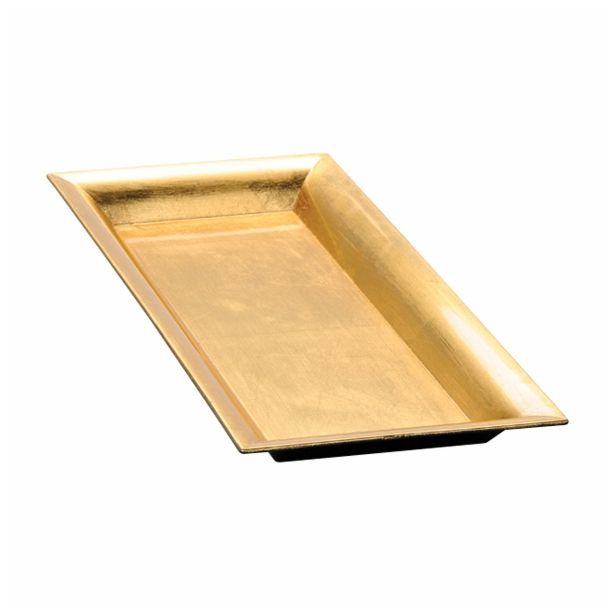 NAMIZNA DEKORACIJA GLOSSTYLE KROŽNIK 41X19 CM ZLATI DEKORATIVNI UMETNA MASA