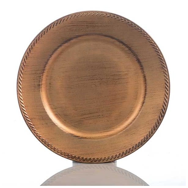 DEKORACIJA GLOSSTYLE KROŽNIK ANTIK FI 33 CM RJ AVI IZ UMETNE MASE