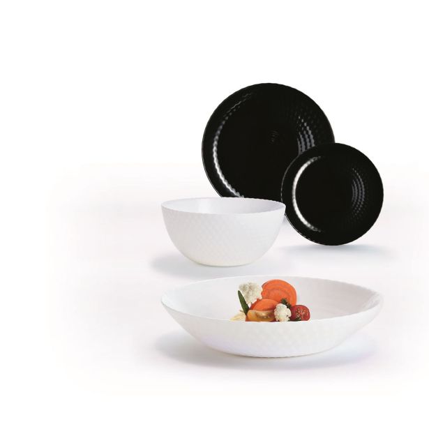 DESERTNI KROŽNIK LUMINARC 19 CM PAMPILLE ČRNA