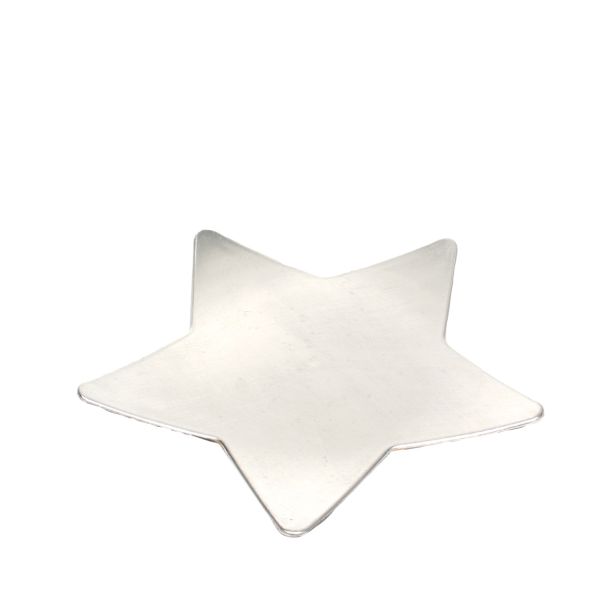 SREBRN KROŽNIK V OBLIKI ZVEZDE 30 CM