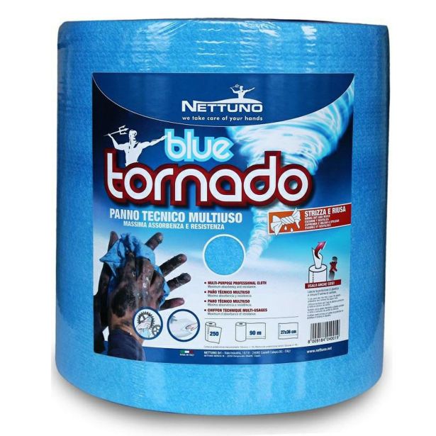 KRPA/BRISAČE ZA DELAVNICO NETTUNO ROLA BLUE TORNADO 2/1 250 LIST, 2 ROL/PAK
