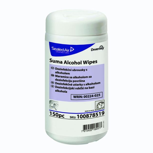 DEZINFEKCIJKE KRPICE ZA POVRŠINE SUMA ALCOHOL WIPES,  BREZ IZPIRANJA 150 KRPIC V PAKETU
