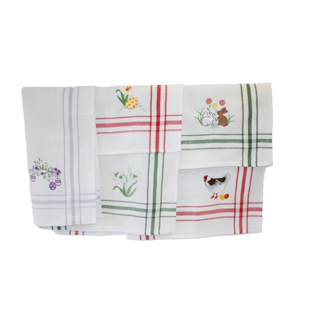 KUHINJSKA KRPA AFIRMA VELIKONOČNA 45X70 CM VAFEL RAZLIČNI VZORCI