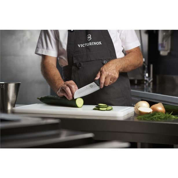 KUHINJSKI NOŽ SWIBO ZA REZANJE MESA, SEKLANJE 5.2523.17, 17 CM, ČRN